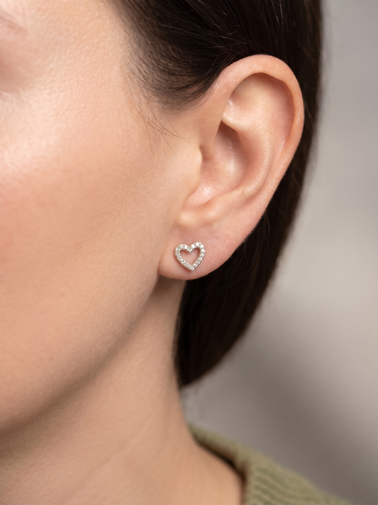 Brilliant Heart Studs
