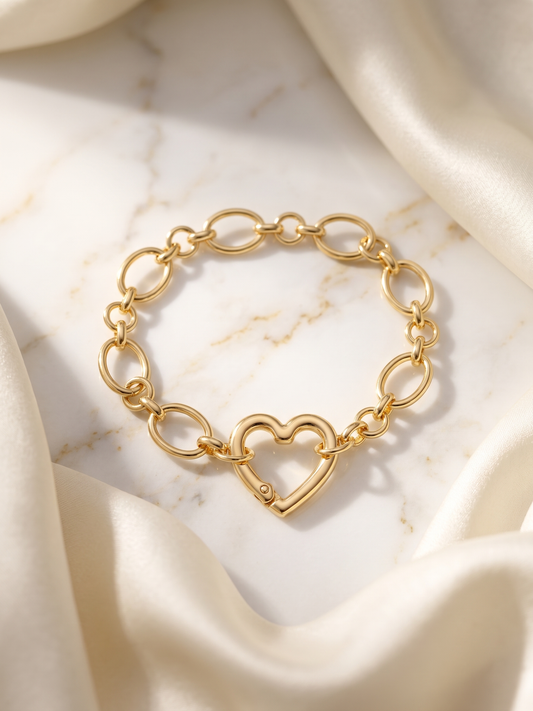 Eternal Gold Heart Bracelet