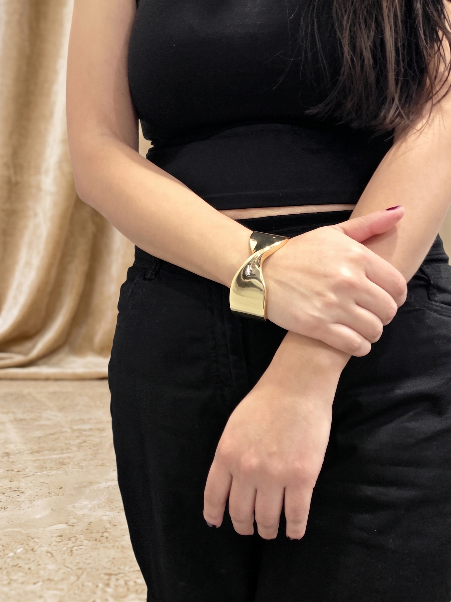Gilded Wave Bangle